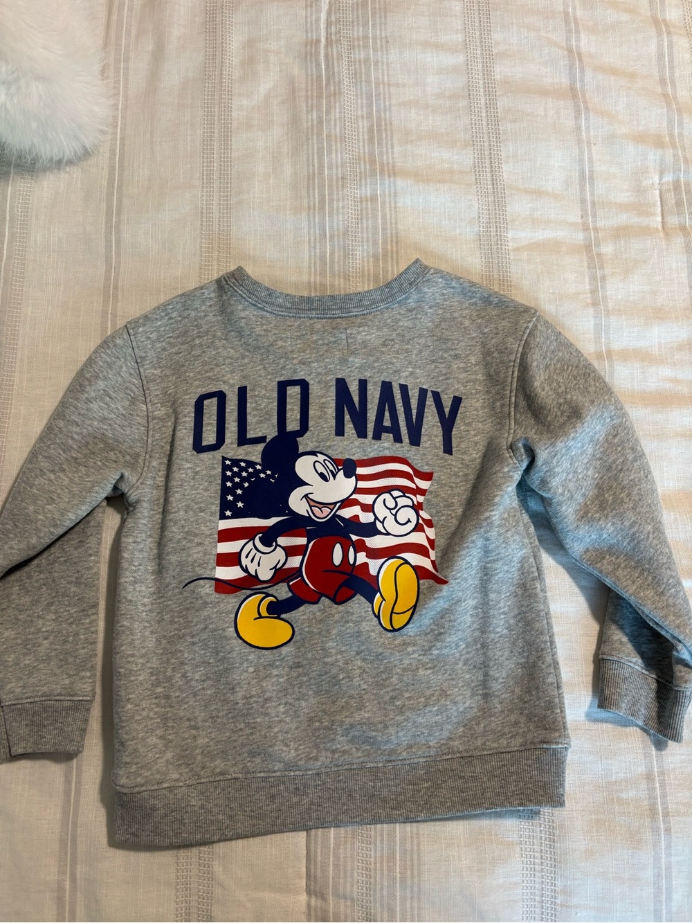 Old Navy Light Gray Disney Collaboration Sweatshirt